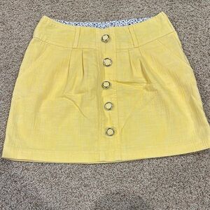 Charlotte Russe Yellow Mini Skirt